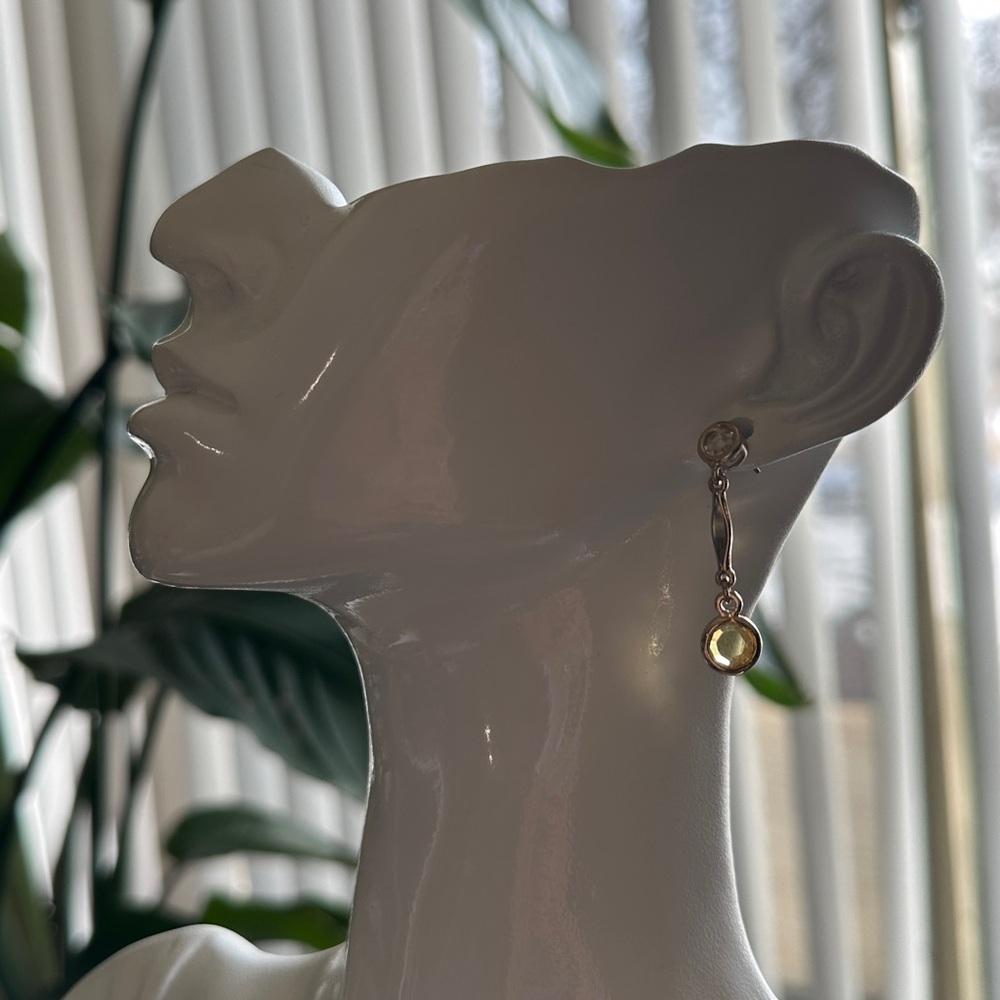 NWT Anne Klein Light Gold-tone Drop Earrings